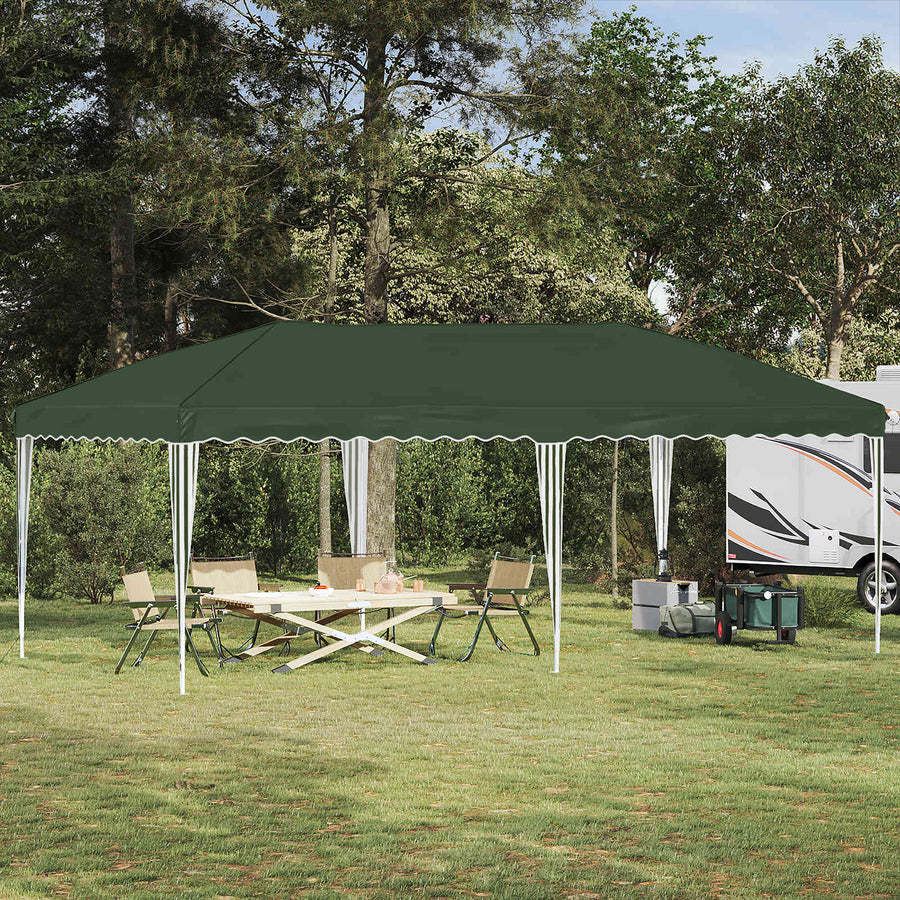 Pop-up Feesttent 575 x 290 x 245 cm Groen