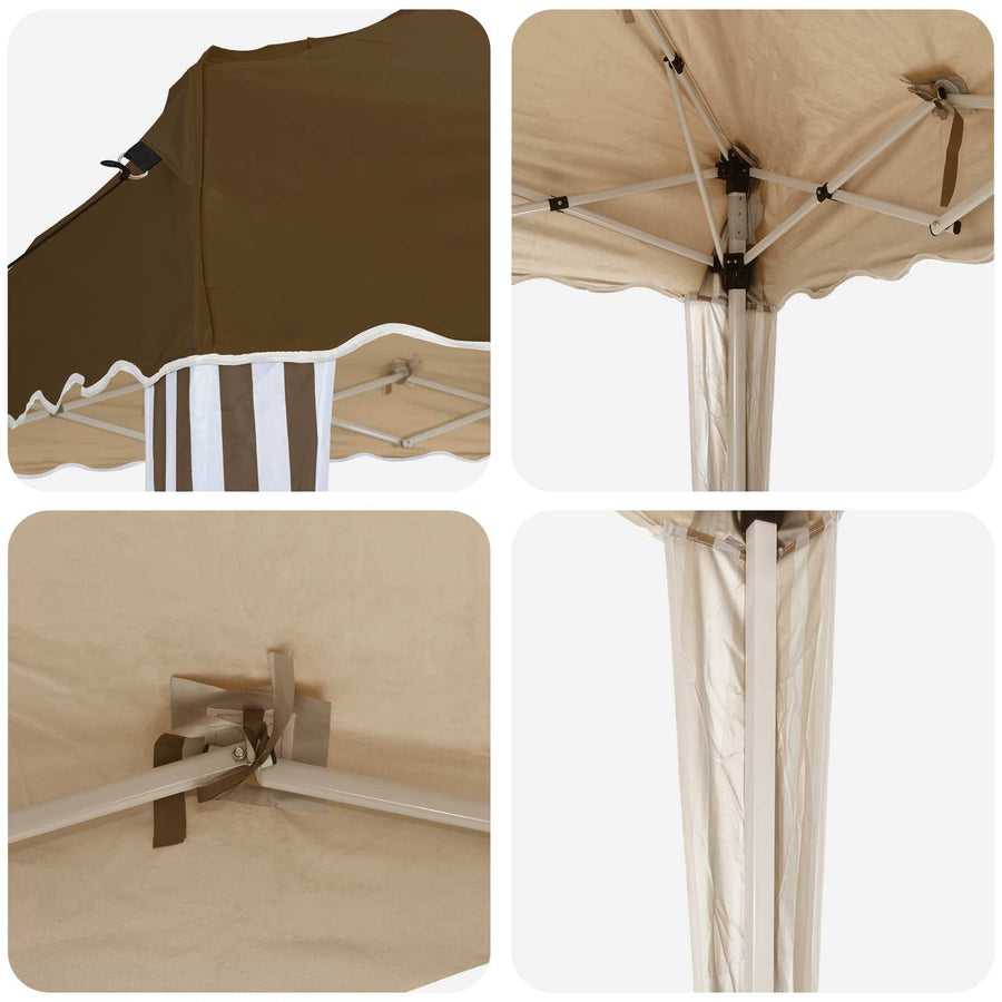 Pop-up Feesttent 575 x 290 x 245 cm Taupe