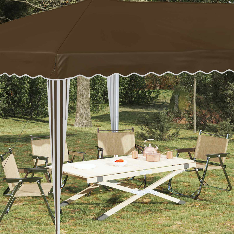 Pop-up Feesttent 575 x 290 x 245 cm Taupe