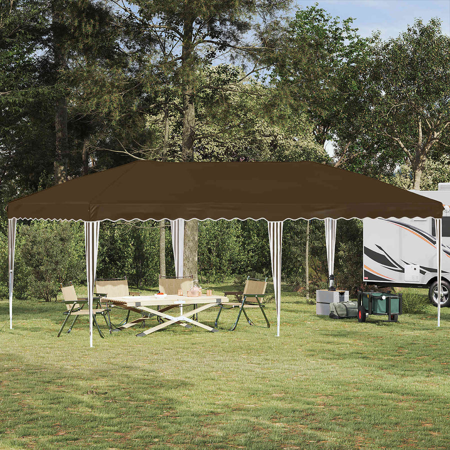 Pop-up Feesttent 575 x 290 x 245 cm Taupe