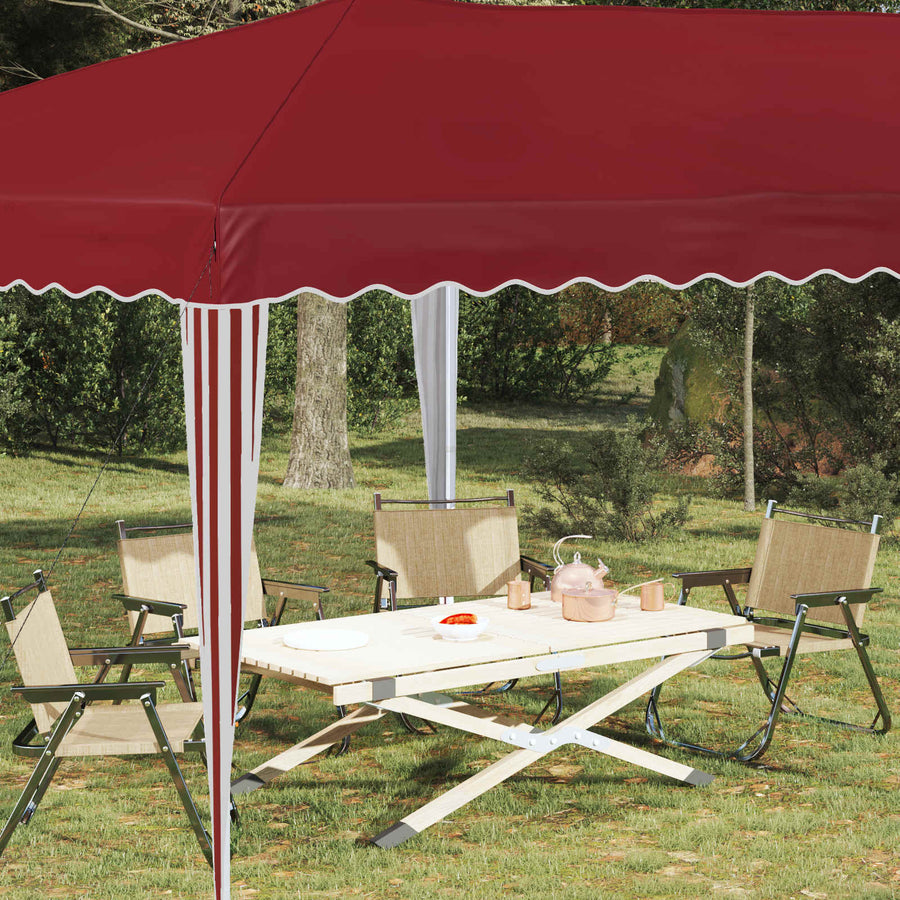 Pop-up Feesttent 575 x 290 x 245 cm Bordeauxrood
