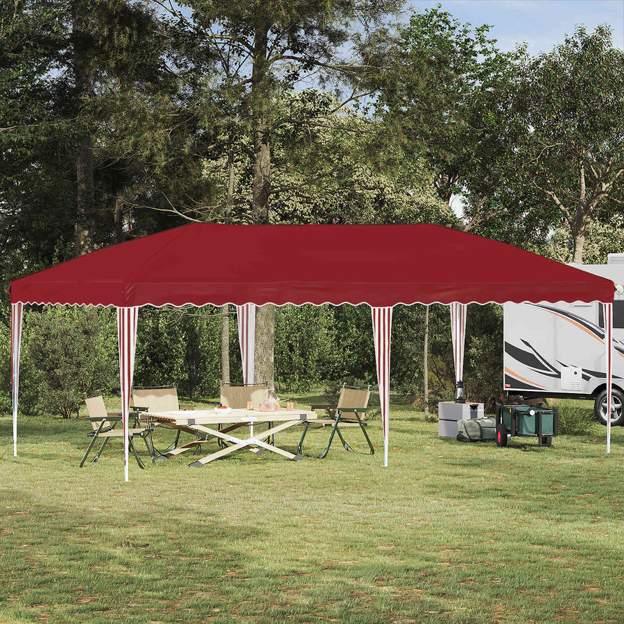 Pop-up Feesttent 575 x 290 x 245 cm Bordeauxrood