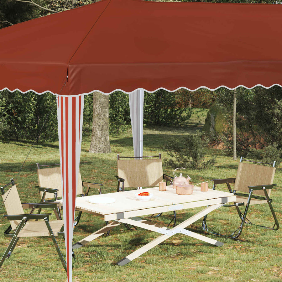 Pop-up Feesttent 575 x 290 x 245 cm Terracotta