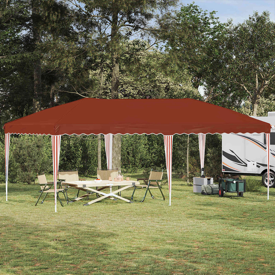 Pop-up Feesttent 575 x 290 x 245 cm Terracotta