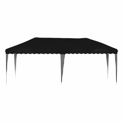 Pop-up Feesttent 575 x 290 x 245 cm Zwart