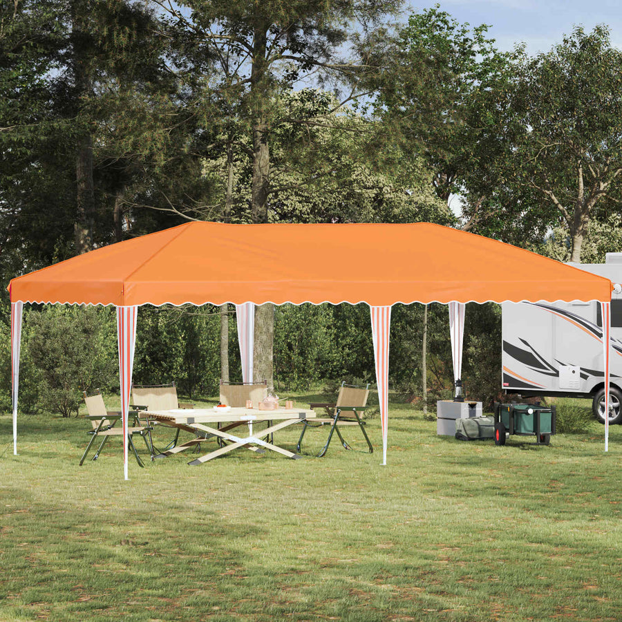 Pop-up Feesttent 575 x 290 x 245 cm Oranje