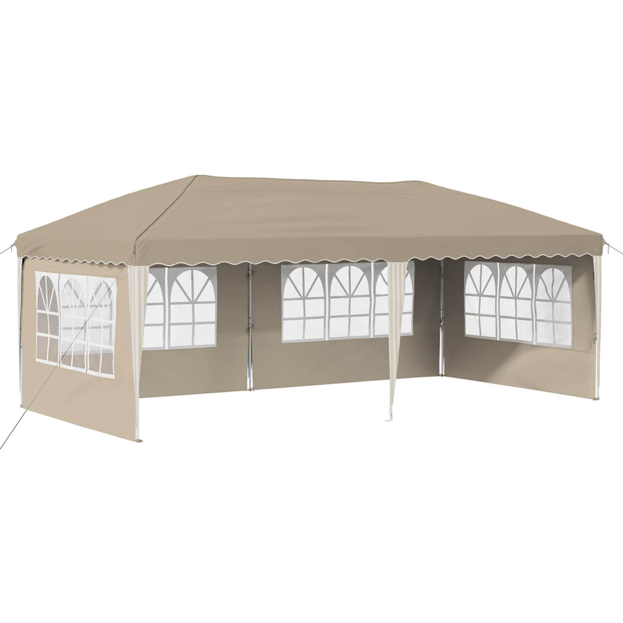 Pop-up Feesttent 575 x 289 x 245 cm Crèmekleurig