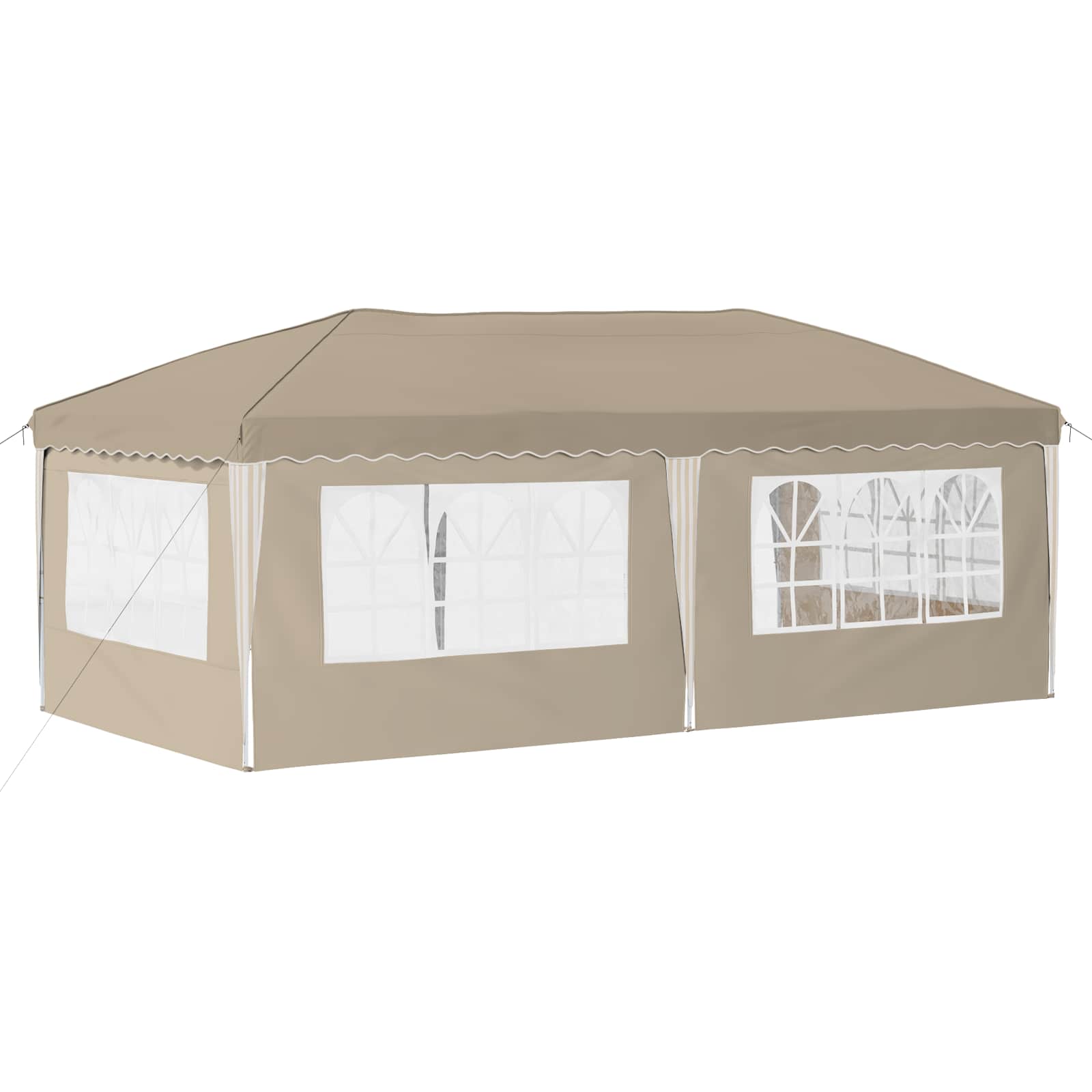 Pop-up Feesttent 575 x 289 x 245 cm Crèmekleurig