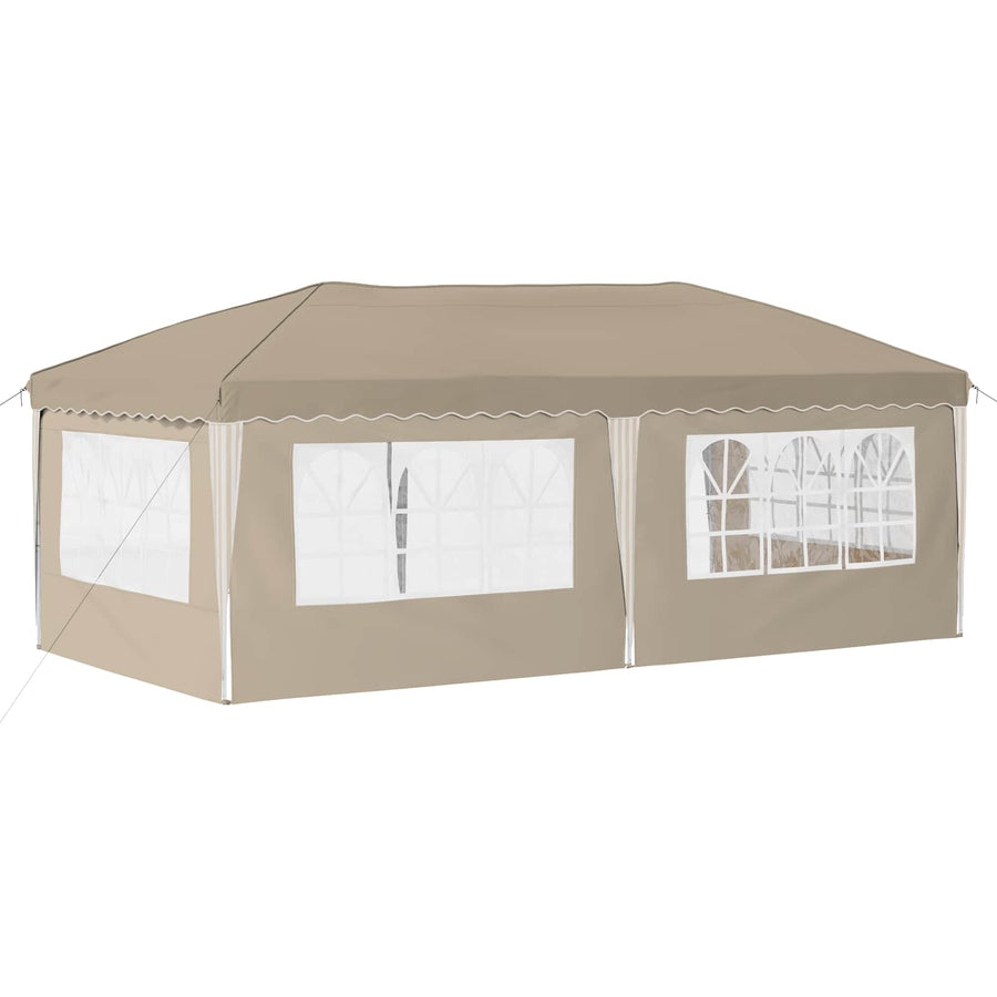Pop-up Feesttent 575 x 289 x 245 cm Crèmekleurig