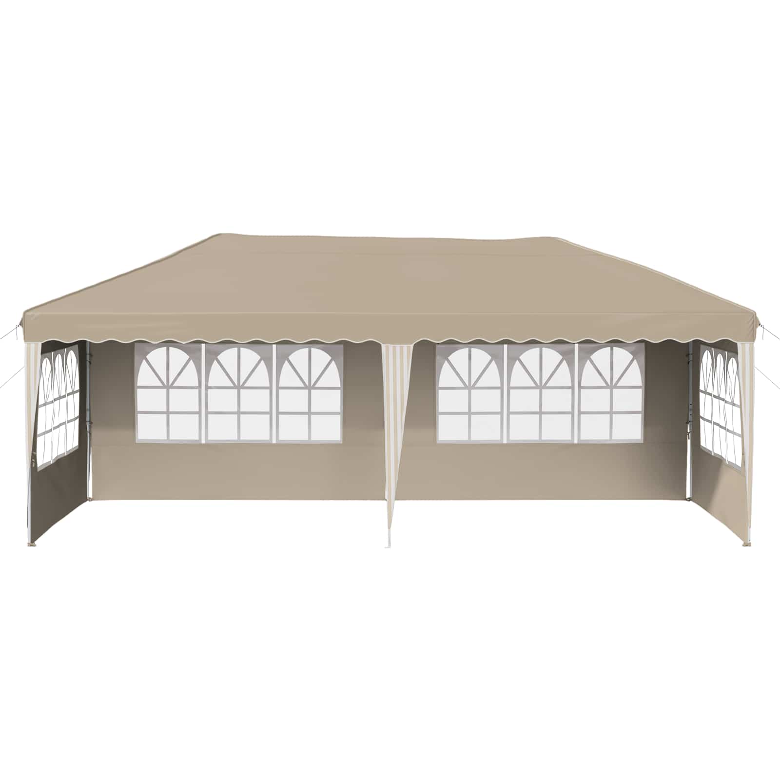 Pop-up Feesttent 575 x 289 x 245 cm Crèmekleurig