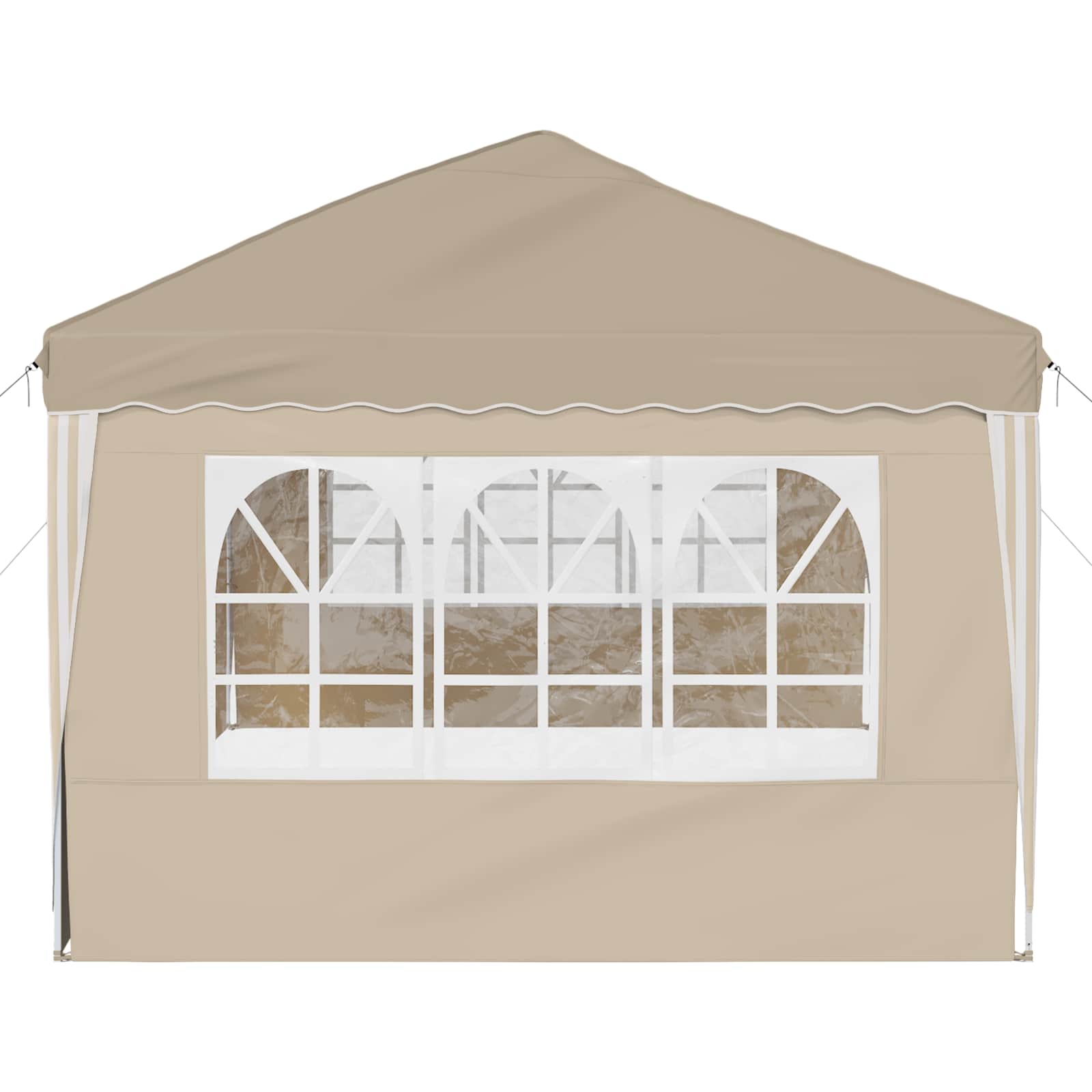 Pop-up Feesttent 575 x 289 x 245 cm Crèmekleurig