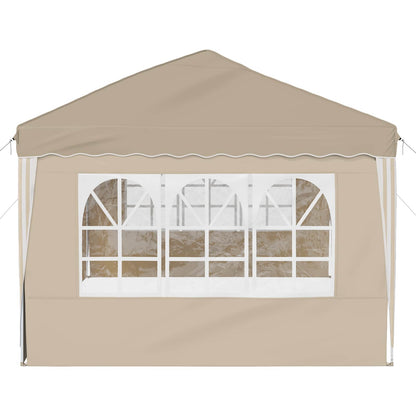 Pop-up Feesttent 575 x 289 x 245 cm Crèmekleurig