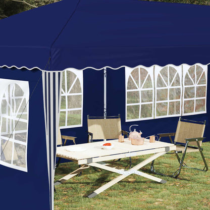 Pop-up Feesttent 575 x 289 x 245 cm Blauw
