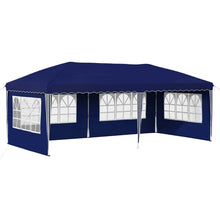 Pop-up Feesttent 575 x 289 x 245 cm Blauw