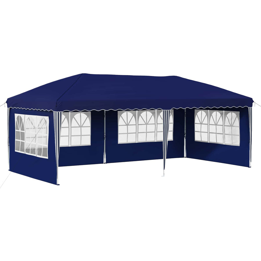 Pop-up Feesttent 575 x 289 x 245 cm Blauw