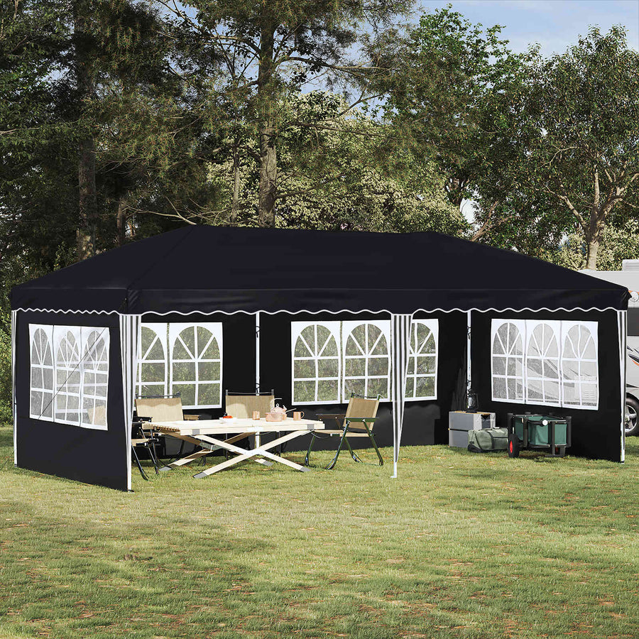 Pop-up Feesttent 575 x 289 x 245 cm Antracietkleurig