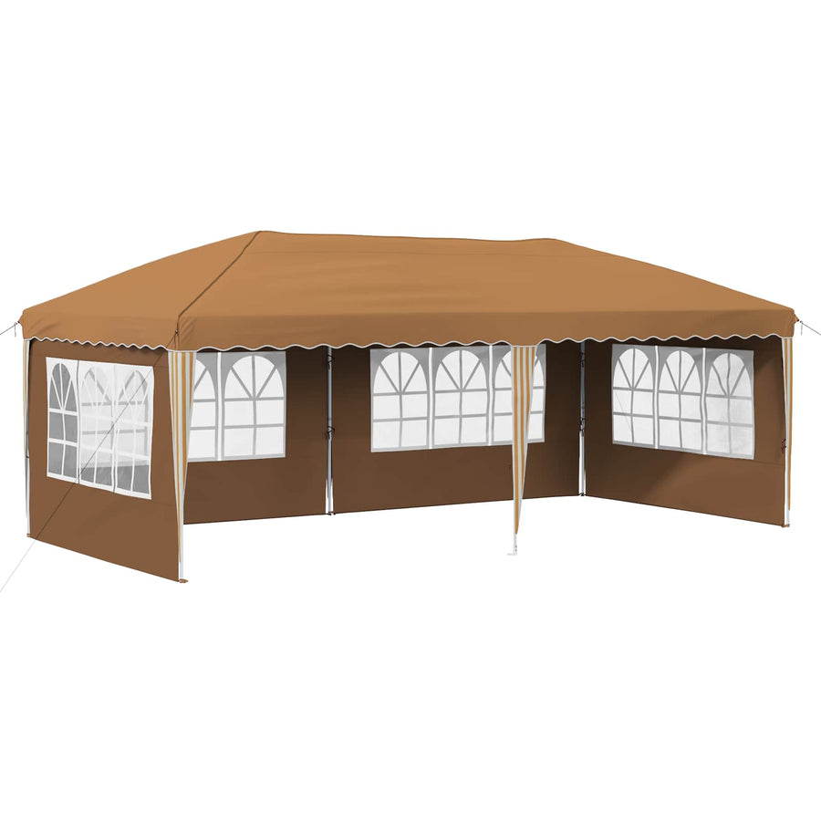 Pop-up Feesttent 575 x 289 x 245 cm Beige