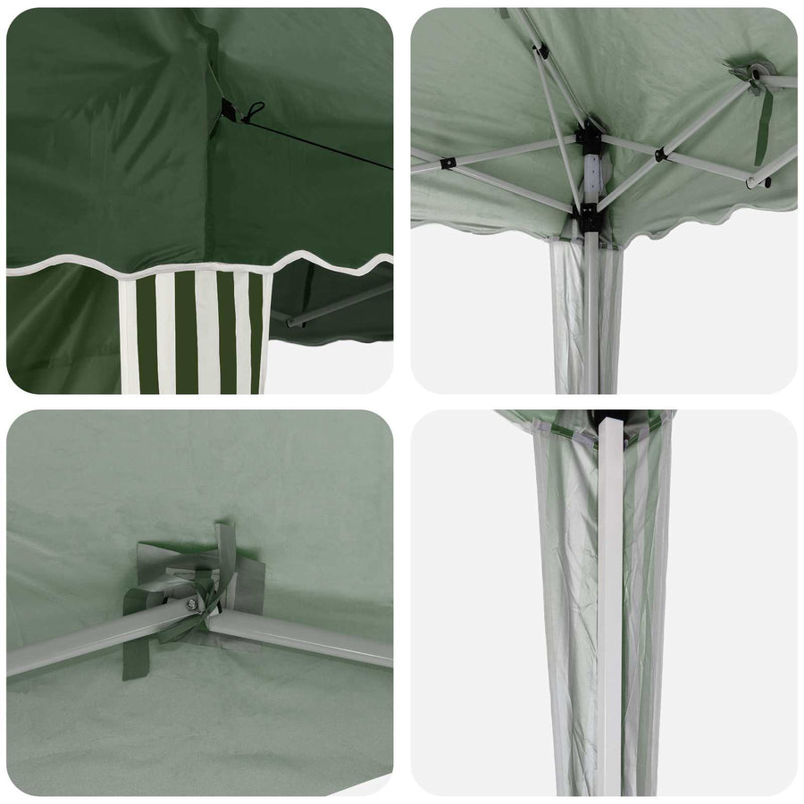 Pop-up Feesttent 575 x 289 x 245 cm Groen