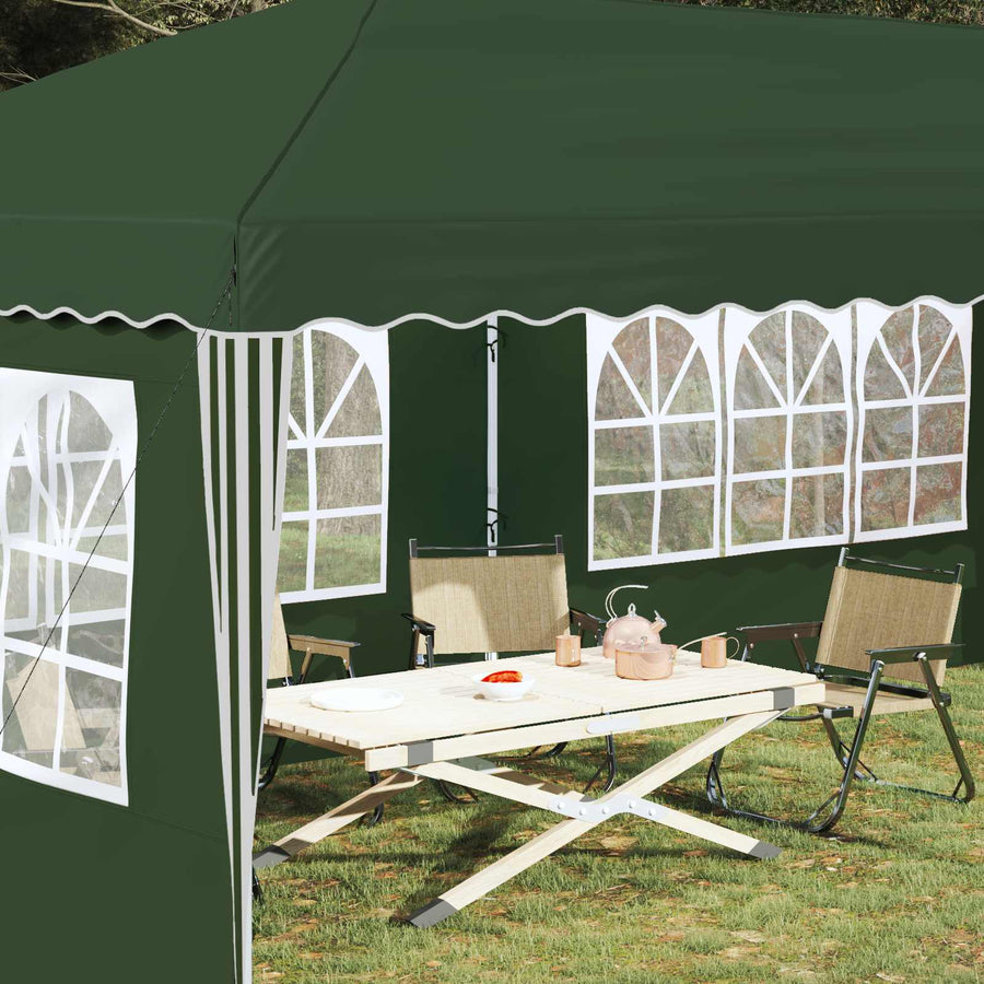 Pop-up Feesttent 575 x 289 x 245 cm Groen