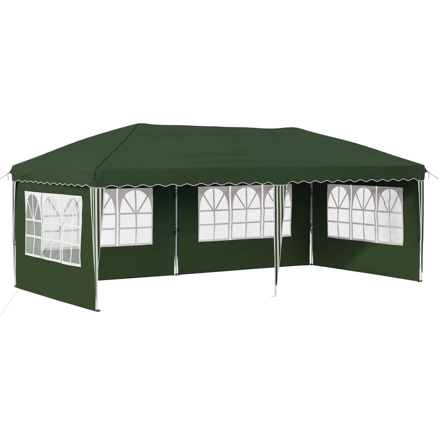 Pop-up Feesttent 575 x 289 x 245 cm Groen