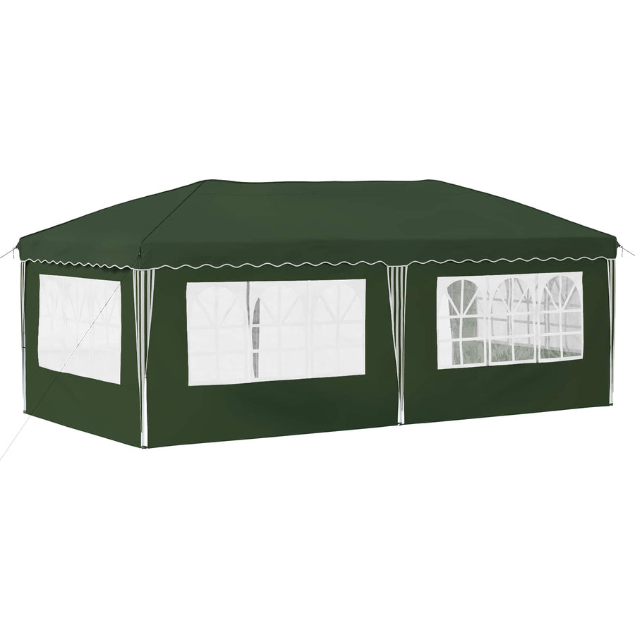 Pop-up Feesttent 575 x 289 x 245 cm Groen