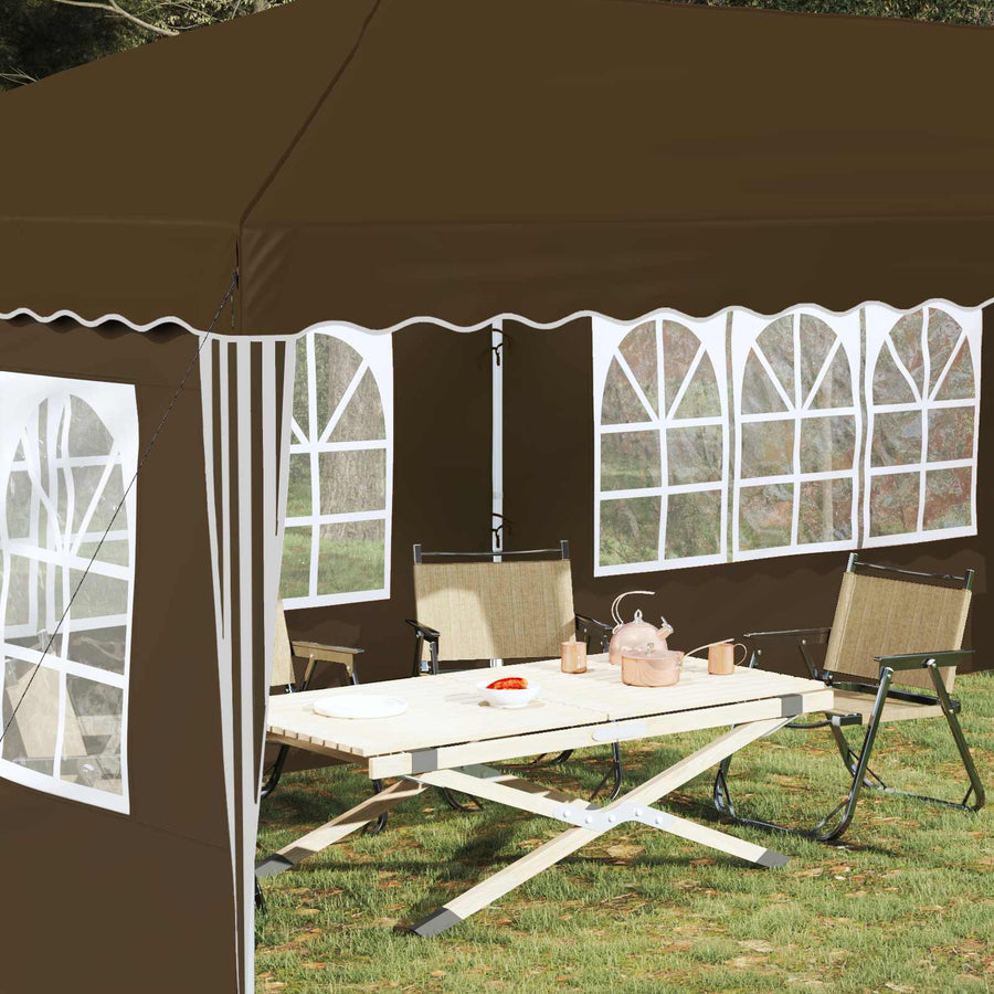 Pop-up Feesttent 575 x 289 x 245 cm Taupe
