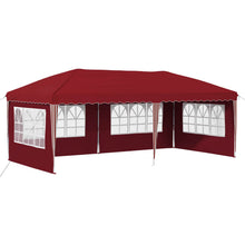 Pop-up Feesttent 575 x 289 x 245 cm Bordeauxrood