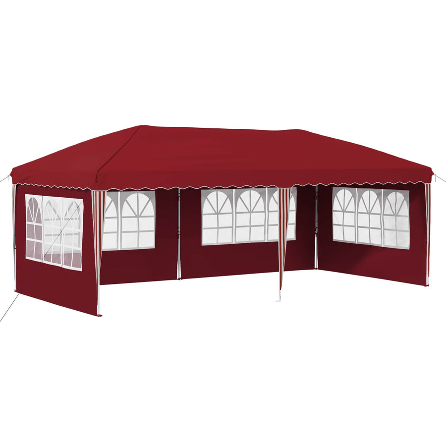 Pop-up Feesttent 575 x 289 x 245 cm Bordeauxrood