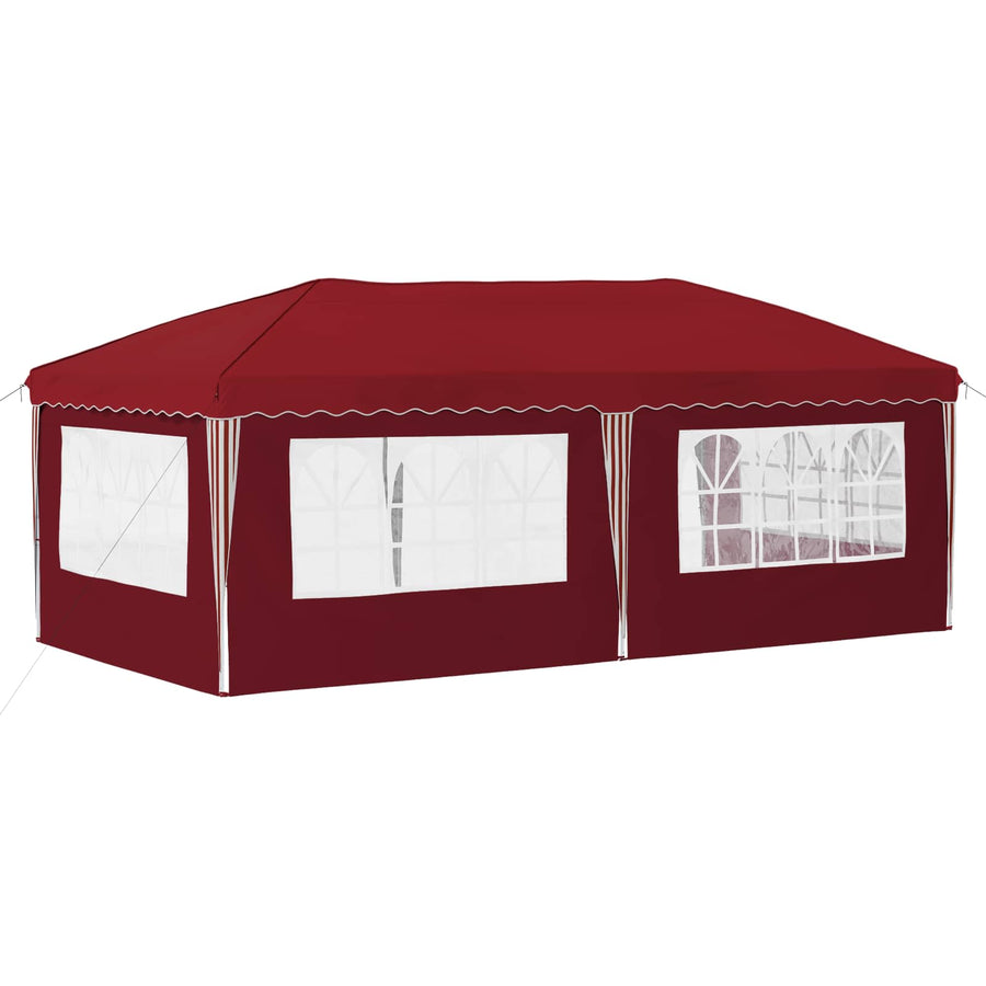 Pop-up Feesttent 575 x 289 x 245 cm Bordeauxrood