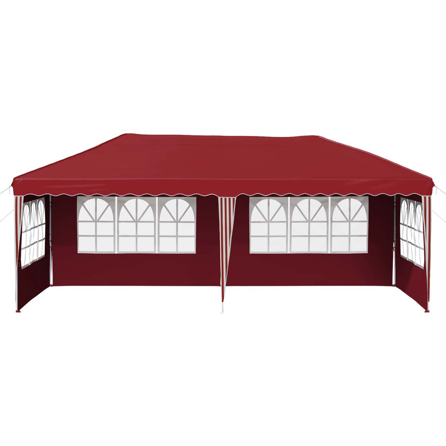 Pop-up Feesttent 575 x 289 x 245 cm Bordeauxrood