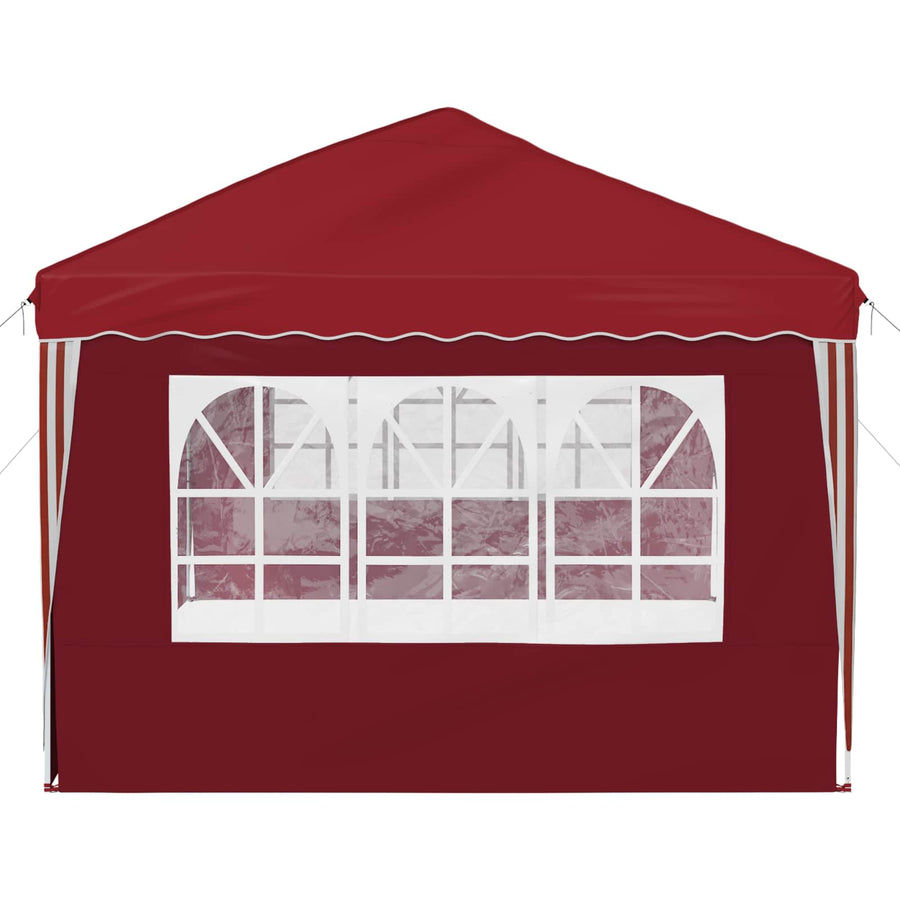 Pop-up Feesttent 575 x 289 x 245 cm Bordeauxrood