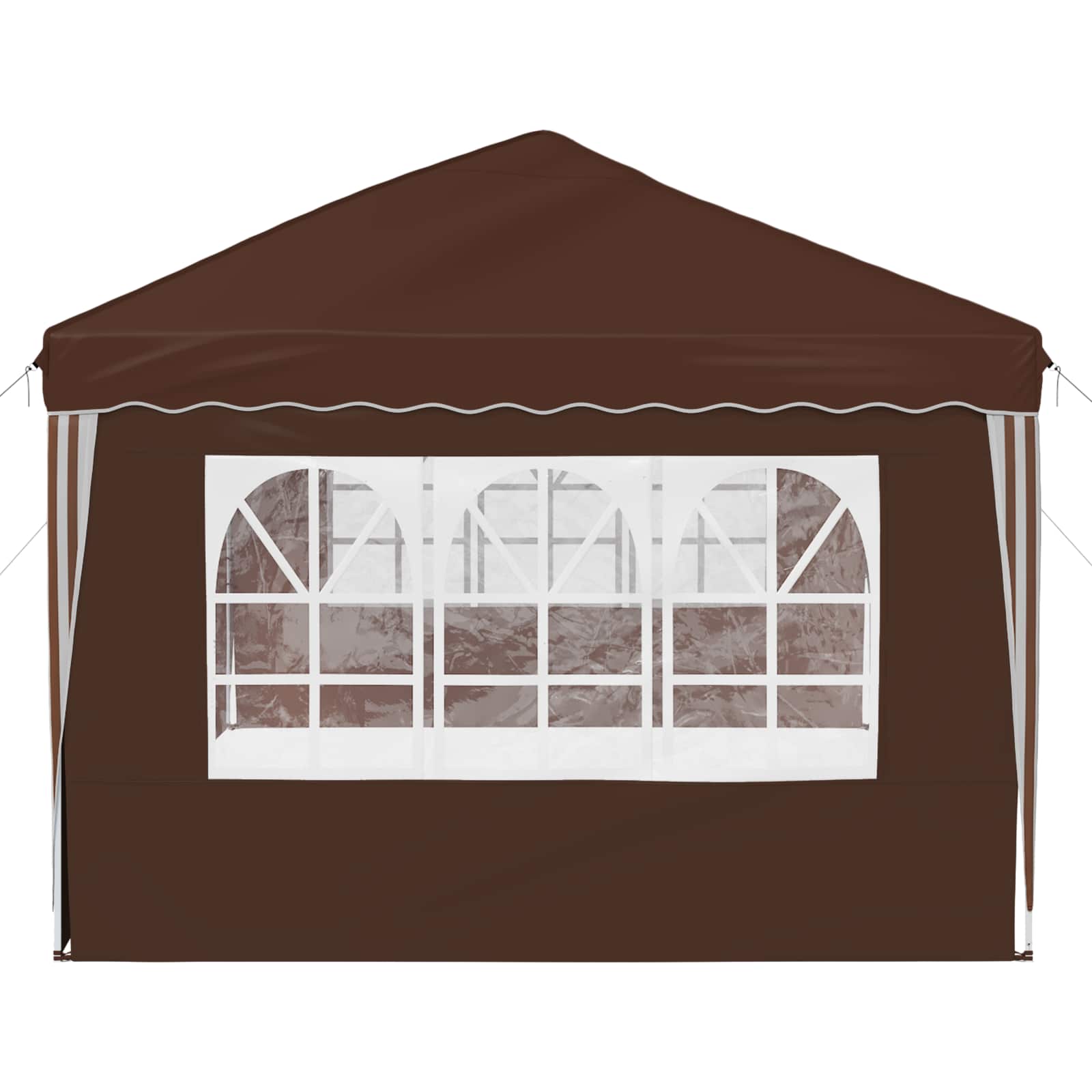 Pop-up Feesttent 575 x 289 x 245 cm Bruin