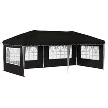 Pop-up Feesttent 575 x 289 x 245 cm Zwart