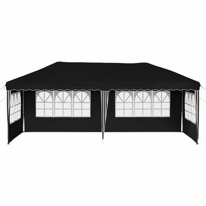 Pop-up Feesttent 575 x 289 x 245 cm Zwart