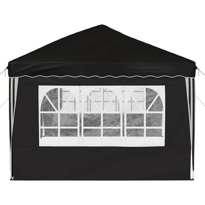 Pop-up Feesttent 575 x 289 x 245 cm Zwart