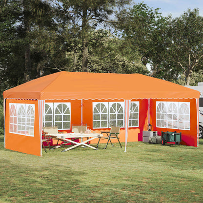 Pop-up Feesttent 575 x 289 x 245 cm Oranje