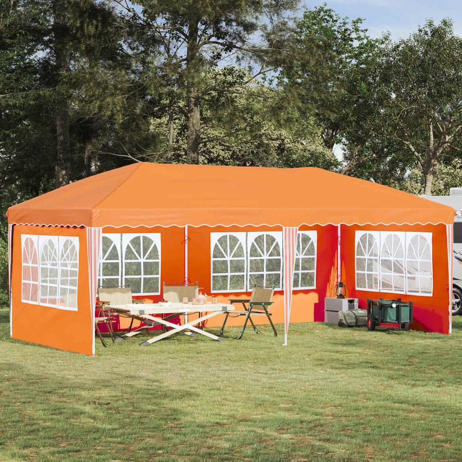 Pop-up Feesttent 575 x 289 x 245 cm Oranje