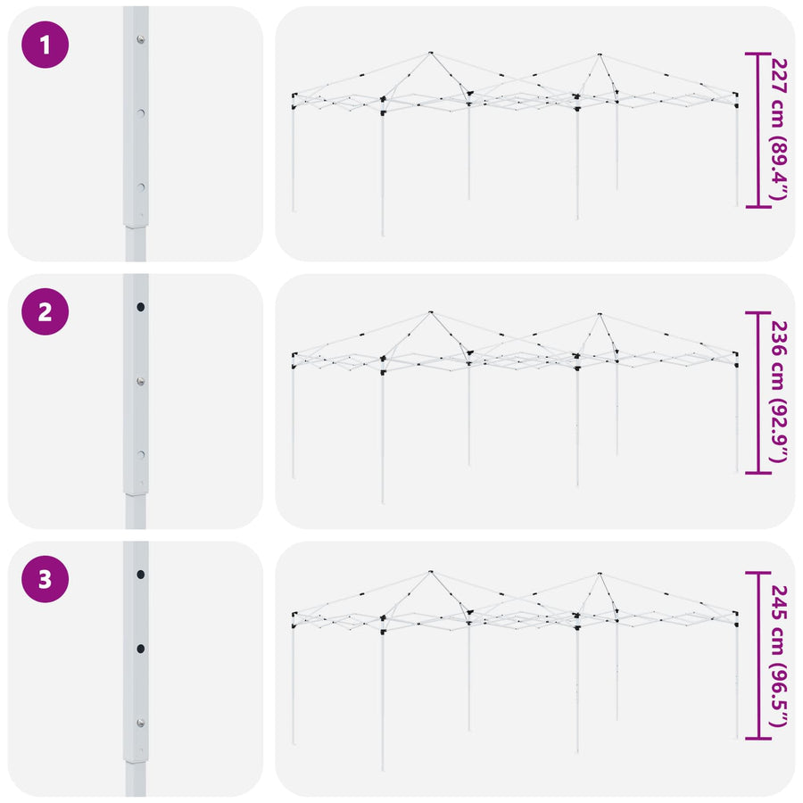 Pop-up Feesttent 575 x 289 x 245 cm Oranje