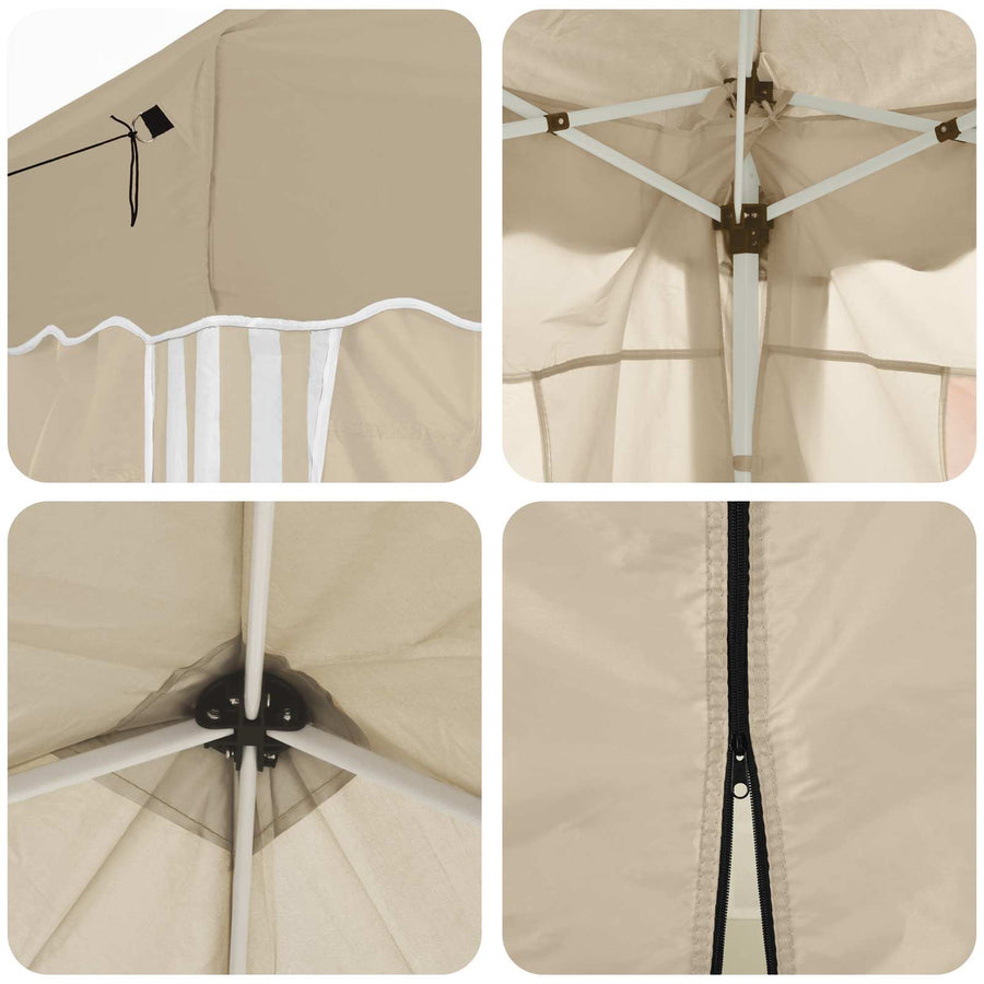 Pop-up partytent Crèmekleur 575 x 288 x 245 cm