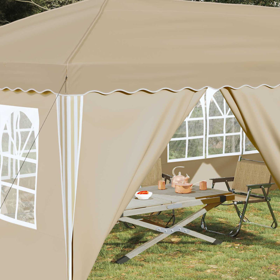 Pop-up partytent Crèmekleur 575 x 288 x 245 cm