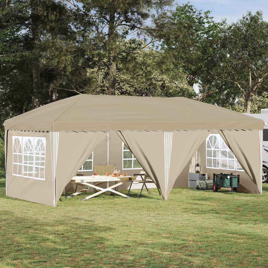 Pop-up partytent Crèmekleur 575 x 288 x 245 cm