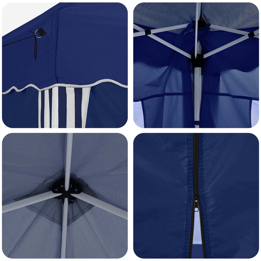 Pop-up Feesttent 575 x 288 x 245 cm Blauw