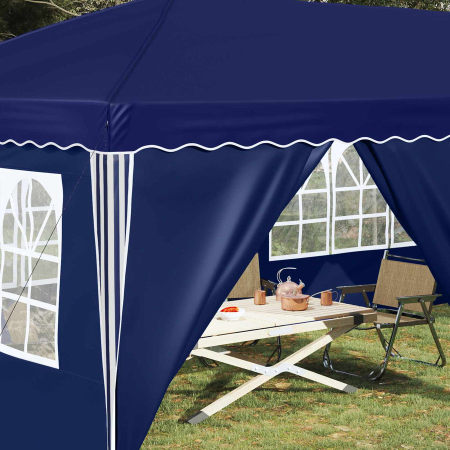 Pop-up Feesttent 575 x 288 x 245 cm Blauw