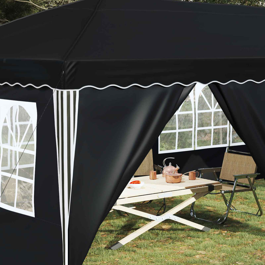 Pop-up Feesttent 575 x 288 x 245 cm Antracietkleurig