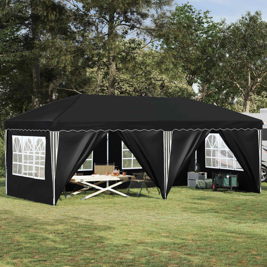 Pop-up Feesttent 575 x 288 x 245 cm Antracietkleurig