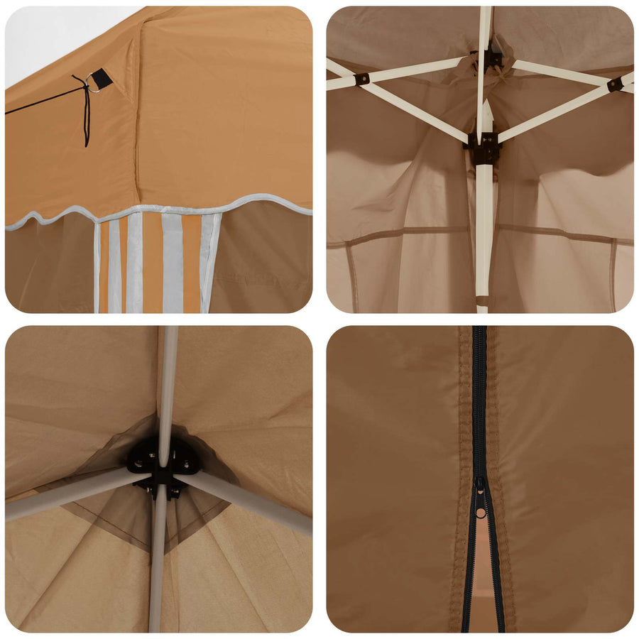Pop-up Feesttent 575 x 288 x 245 cm Beige