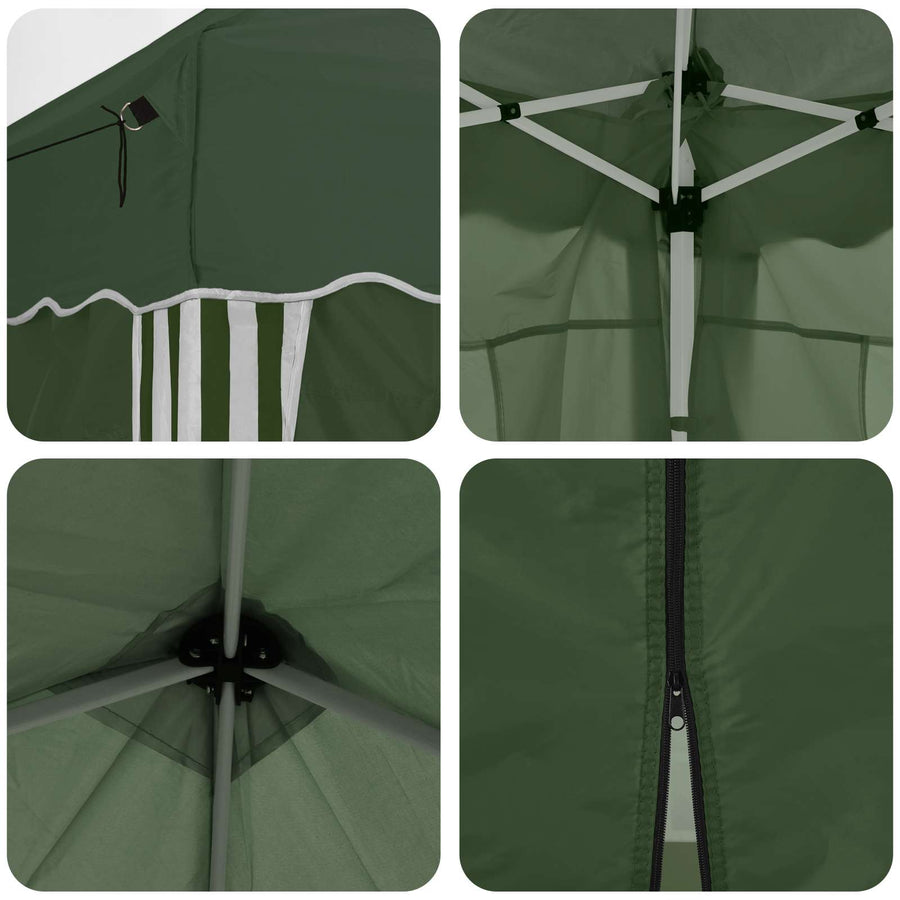 Pop-up Feesttent 575 x 288 x 245 cm Groen