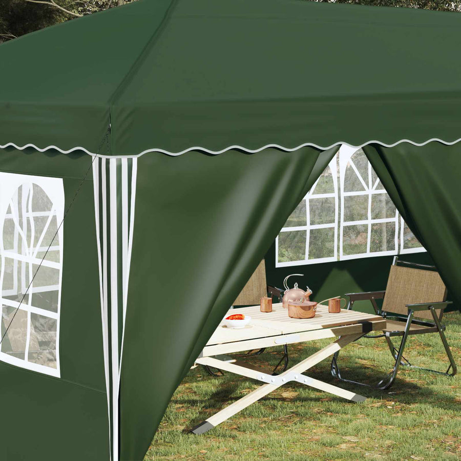 Pop-up Feesttent 575 x 288 x 245 cm Groen