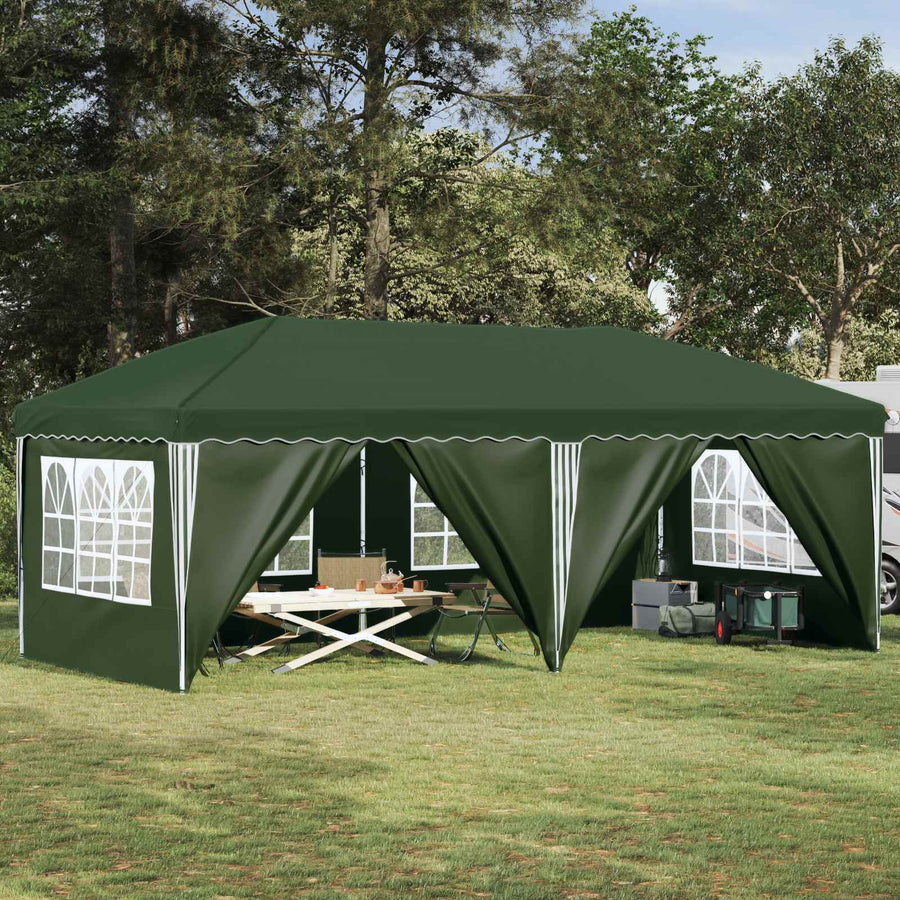 Pop-up Feesttent 575 x 288 x 245 cm Groen