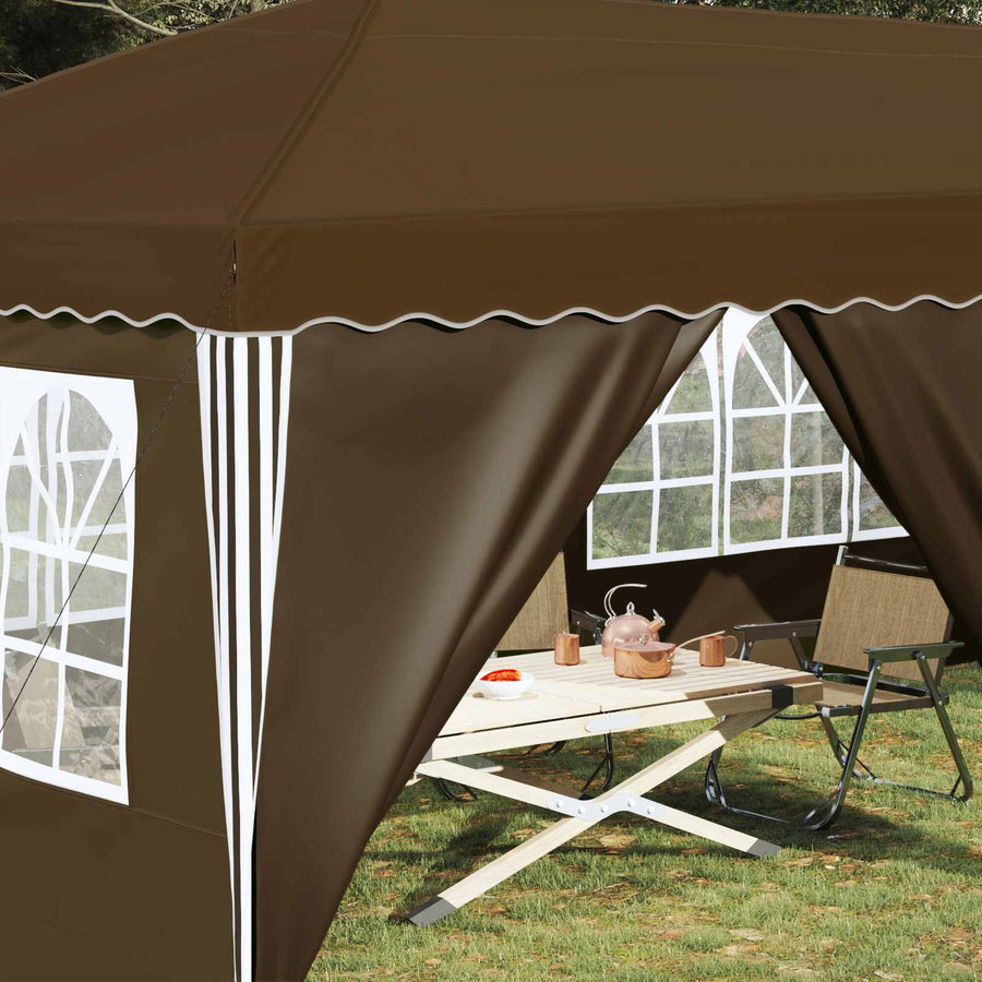 Pop-up Feesttent 575 x 288 x 245 cm Taupe